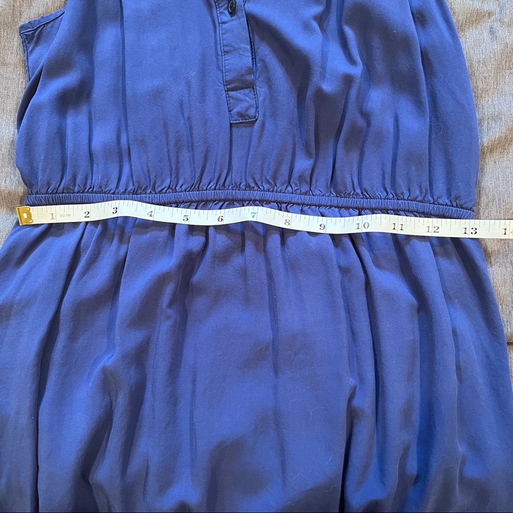 Old Navy Summer Tank Dress Royal Blue Size Medium Halter Spring Casual V-neck - Picture 9 of 9